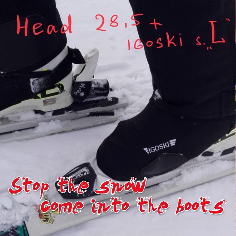 IGOSKI SKI Boot & Shoe Covers Water Resistant and Washable Ski Boot Covers Keep Dry and Warm - Image 1